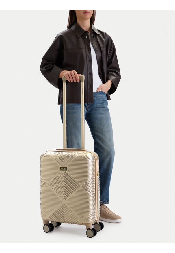 Nine West Walizka kabinowa CEO-NW-S-002-09 GOLD Złoty. Kolor: złoty
