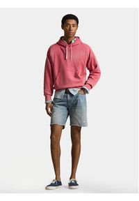 Polo Ralph Lauren Szorty jeansowe 710P08162001 Niebieski Regular Fit. Kolor: niebieski. Materiał: bawełna #4