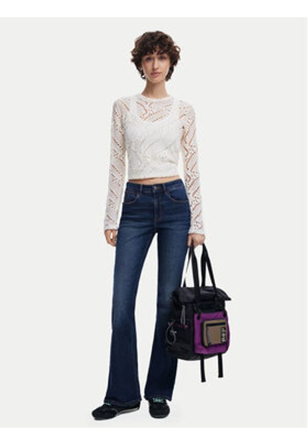Desigual Plecak Voyager 25SAKY17 Czarny. Kolor: czarny. Materiał: materiał
