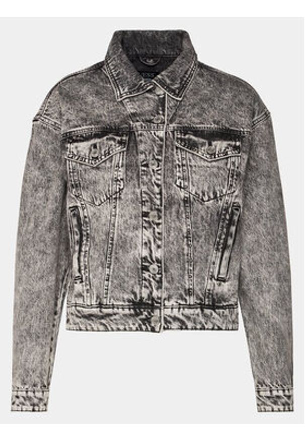 Guess Kurtka jeansowa Clarette W4RN62 D56B3 Szary Regular Fit. Kolor: szary. Materiał: bawełna