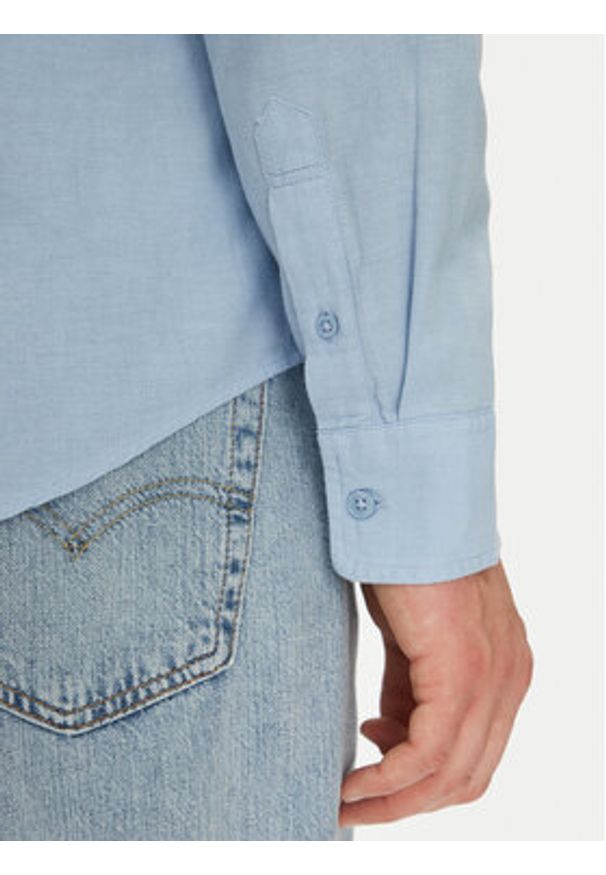 Levi's® Koszula Sunset Pocket 85746-0182 Błękitny Standard Fit. Kolor: niebieski. Materiał: len, wiskoza