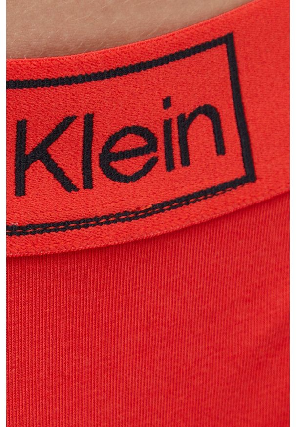 Calvin Klein Underwear stringi kolor czerwony. Kolor: czerwony. Materiał: bawełna