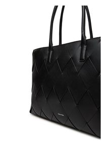 Calvin Klein Torebka Ck Woven Medium Shopper K60K612994 Czarny. Kolor: czarny. Materiał: skórzane #3
