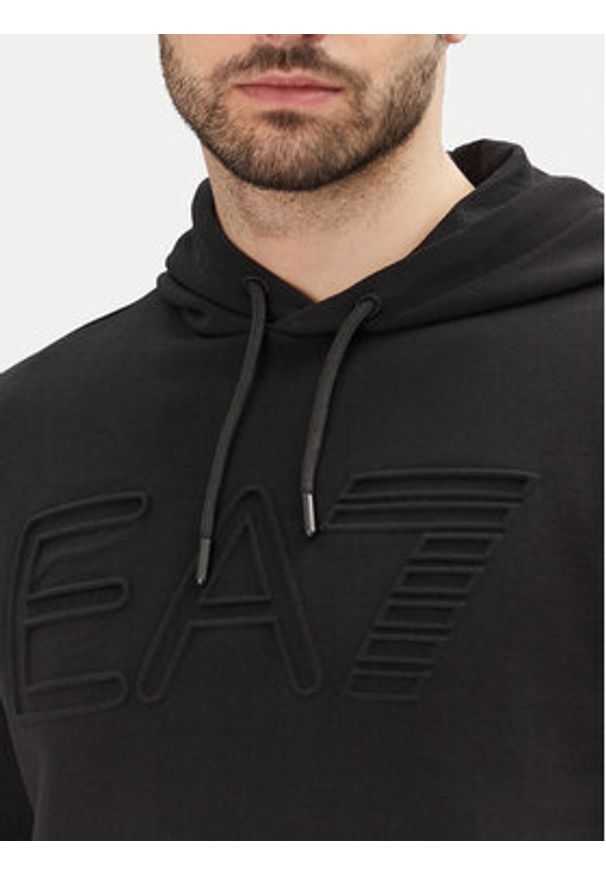 EA7 Emporio Armani Bluza 7M000152 AF10432 UC001 Czarny Regular Fit. Kolor: czarny. Materiał: bawełna