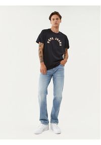 Pepe Jeans T-Shirt Westend Tee PM509124 Granatowy Regular Fit. Kolor: niebieski. Materiał: bawełna #4