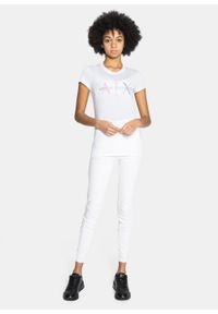 Koszulka damska biała Armani Exchange Slim Fit 6KYTGU YJW1Z 1000. Kolor: biały #3