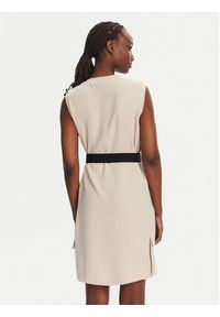 Liu Jo Sport Sukienka codzienna TA5139 TS923 Beżowy Regular Fit. Okazja: na co dzień. Kolor: beżowy. Materiał: syntetyk. Typ sukienki: sportowe, proste. Styl: casual, sportowy #5