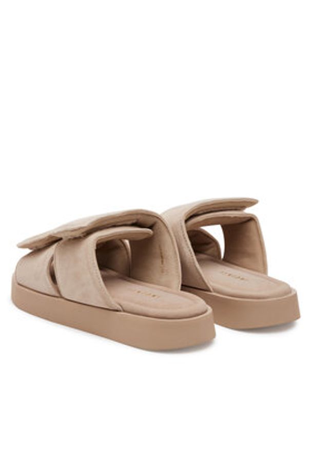 Inuikii Klapki Classic Suede Velcro 70104-128 Beżowy. Kolor: beżowy. Materiał: skóra, zamsz