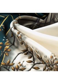 Wittchen - Damska apaszka jedwabna we wzory. Okazja: na spotkanie biznesowe. Kolor: wielokolorowy, kremowy, turkusowy. Materiał: jedwab. Wzór: gładki. Sezon: lato. Styl: elegancki, biznesowy #3