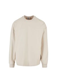 Bluza Urban Classics Rib Terry Boxy Crew. Kolor: biały #1