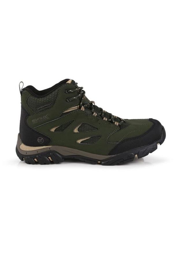Buty trekkingowe męskie HolcombeIEP Mid Regatta. Kolor: zielony. Sport: turystyka piesza