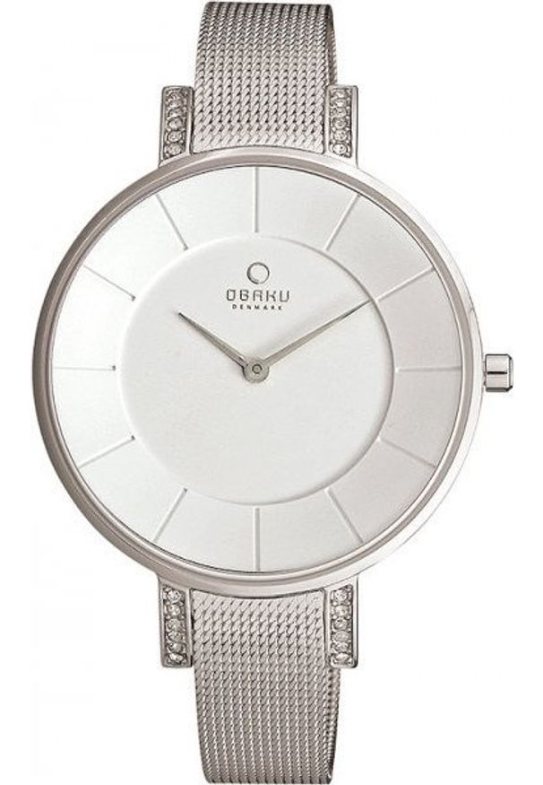 Zegarek OBAKU Zegarek damski Obaku Denmark V158LECIMC srebrny. Kolor: srebrny