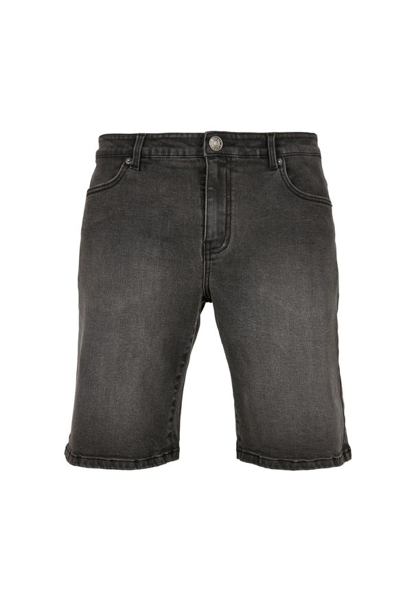Urban Classics - Męskie Spodenki Jeansowe O Luźnym Kroju. Kolor: brązowy, zielony, wielokolorowy. Materiał: jeans. Sport: turystyka piesza