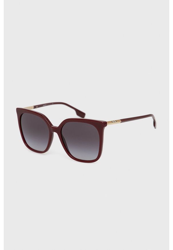 Burberry Okulary przeciwsłoneczne 0BE4347 damskie kolor brązowy. Kolor: brązowy