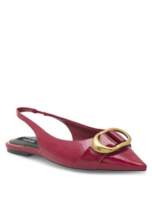 Nine West Sandały WFA2551-1 Czerwony. Kolor: czerwony. Materiał: skóra