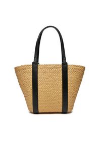 Coach Torebka Straw Tote CQ788 B4/NA Beżowy. Kolor: beżowy