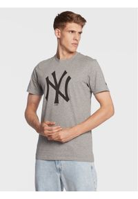 New Era T-Shirt New York Yankees MLB Team Logo 11863696 Szary Regular Fit. Kolor: szary. Materiał: bawełna