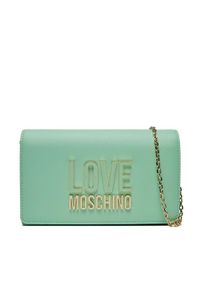 Love Moschino - LOVE MOSCHINO Torebka JC4213PP1ILQ180A Zielony. Kolor: zielony. Materiał: skórzane