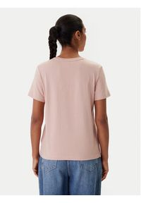 Calvin Klein Jeans T-Shirt Monogram LV047B224G Koralowy Regular Fit. Kolor: pomarańczowy. Materiał: bawełna #2