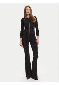 Elisabetta Franchi Spodnie materiałowe PA-083-51E2 Czarny Regular Fit. Kolor: czarny. Materiał: syntetyk #4