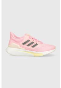 Adidas - adidas buty do biegania EQ21 Run GW6721 kolor różowy. Zapięcie: sznurówki. Kolor: różowy. Materiał: guma, materiał. Szerokość cholewki: normalna. Sport: bieganie