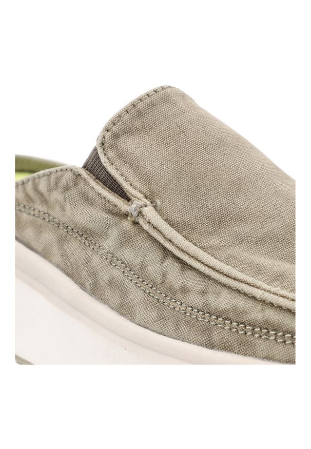 Zielone Klapki Jeep Wsuwane Obuwie Damskie. Okazja: na co dzień, na spacer. Kolor: zielony. Materiał: materiał. Sezon: lato. Styl: casual, sportowy