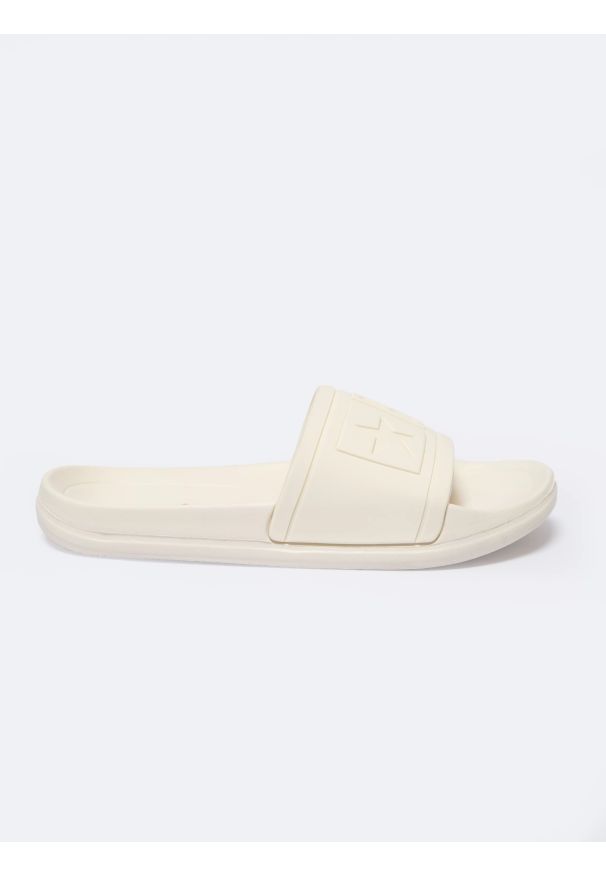 Big-Star - Klapki damskie plażowe beżowe NN274A667 800. Okazja: na plażę. Kolor: beżowy. Wzór: aplikacja. Sezon: lato. Styl: sportowy, elegancki