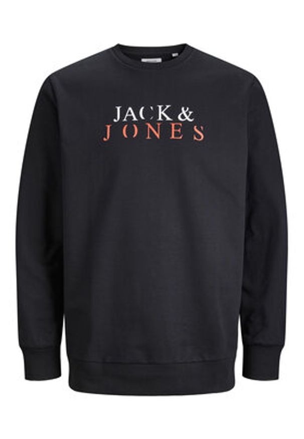 Jack & Jones - Jack&Jones Bluza 12244404 Czarny Standard Fit. Kolor: czarny. Materiał: bawełna