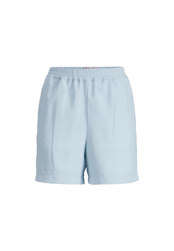 Szorty damskie JJXX Jxpoppy. Kolor: niebieski. Materiał: tkanina. Długość: krótkie. Wzór: gładki, aplikacja