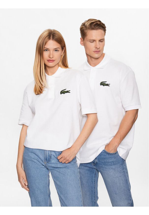 Lacoste Polo PH3922 Biały Regular Fit. Typ kołnierza: polo. Kolor: biały. Materiał: bawełna