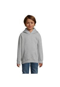 SOL'S - Bluza Z Kapturem Dla Dzieci. Typ kołnierza: kaptur. Kolor: szary