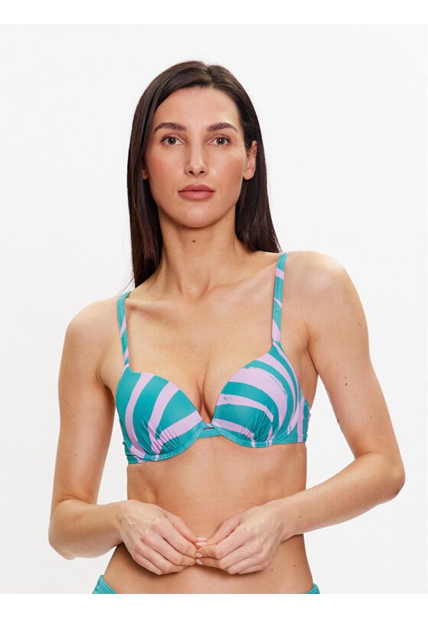 Triumph Góra od bikini Summer Mix & Match 10214739 Zielony. Kolor: zielony. Materiał: syntetyk