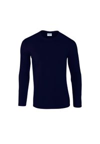 GILDAN - Koszulka Z Długim Rękawem Dla Dorosłych Unisex Soft Touch. Kolor: niebieski. Długość rękawa: długi rękaw. Długość: długie. Sport: turystyka piesza #1