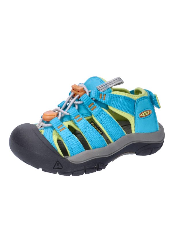 keen - KEEN Newport Jr sandały dziecięce Caribbean/Grey, roz.24. Kolor: niebieski. Materiał: guma. Sezon: lato