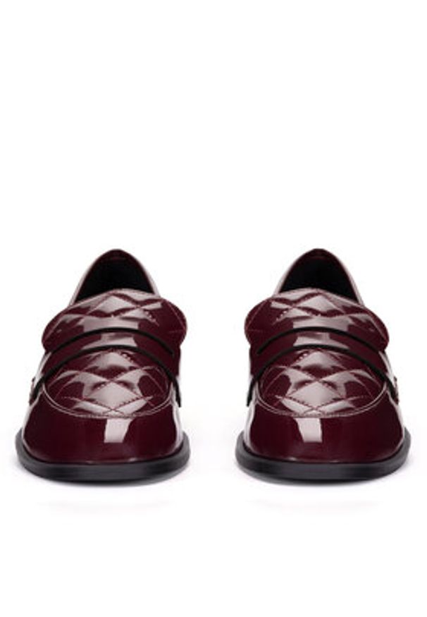 Jenny Fairy Mokasyny LS5781-11 Bordowy. Kolor: czerwony. Materiał: skóra