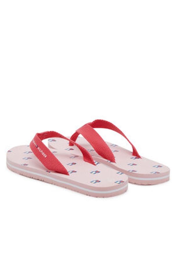 TOMMY HILFIGER - Tommy Hilfiger Japonki T3A8-33807-0058X S Różowy. Kolor: różowy. Materiał: materiał