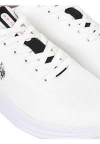 U.S. Polo Assn. Sneakersy "Kaleb002" | Kaleb002 | Mężczyzna | Biały. Kolor: biały. Materiał: materiał, skóra ekologiczna. Wzór: aplikacja, nadruk