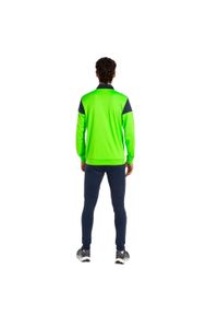 Dres do piłki nożnej męski Joma Oxford. Kolor: wielokolorowy, zielony, niebieski. Materiał: dresówka