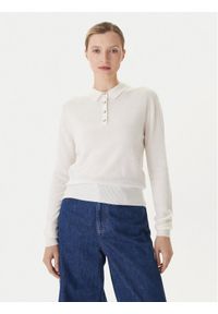 KAOS Sweter RI1KT019 Écru Regular Fit. Materiał: wełna