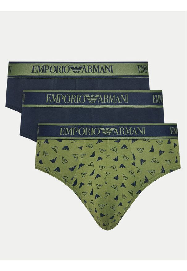 Emporio Armani Underwear Komplet 3 par slipów 112132 4F717 75436 Kolorowy. Materiał: bawełna. Wzór: kolorowy