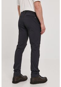 Wrangler spodnie męskie kolor czarny dopasowane. Kolor: czarny. Materiał: tkanina. Wzór: gładki #5