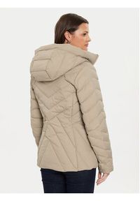 TOMMY HILFIGER - Tommy Hilfiger Kurtka puchowa Chevron WW0WW42623 Beżowy Regular Fit. Kolor: beżowy. Materiał: syntetyk #5