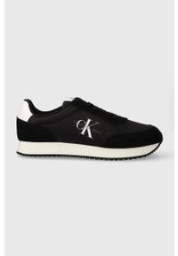 Calvin Klein Jeans sneakersy RETRO RUNNER SU-NY MONO kolor czarny YM0YM00746. Nosek buta: okrągły. Kolor: czarny. Materiał: guma