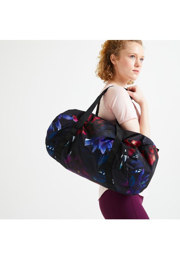 DOMYOS - Torba fitness Domyos 30 l składana. Kolor: wielokolorowy. Materiał: poliester, materiał. Sport: fitness