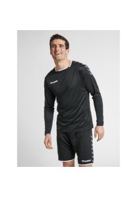 Hummel koszulka męska z długim rękawem hml Authentic Poly Jersey. Kolor: biały, wielokolorowy, czarny. Materiał: jersey. Długość rękawa: długi rękaw. Długość: długie