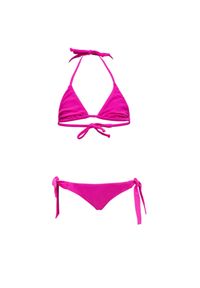 Adidas - Strój kąpielowy dziewczęcy Sundek Mini Yuma dwuczęściowy. Kolor: różowy. Materiał: elastan, poliamid. Sport: piłka nożna #1