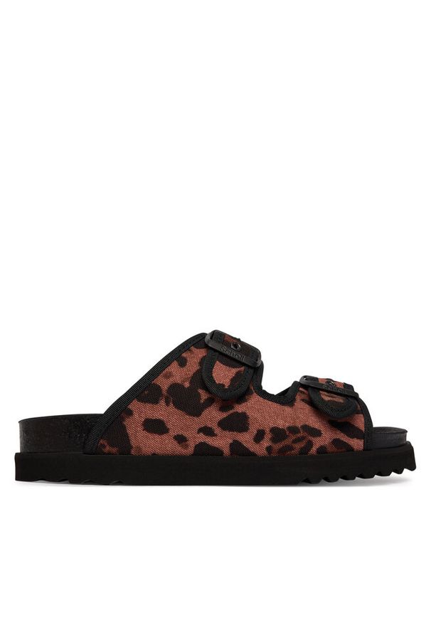 Klapki Scholl. Kolor: brązowy