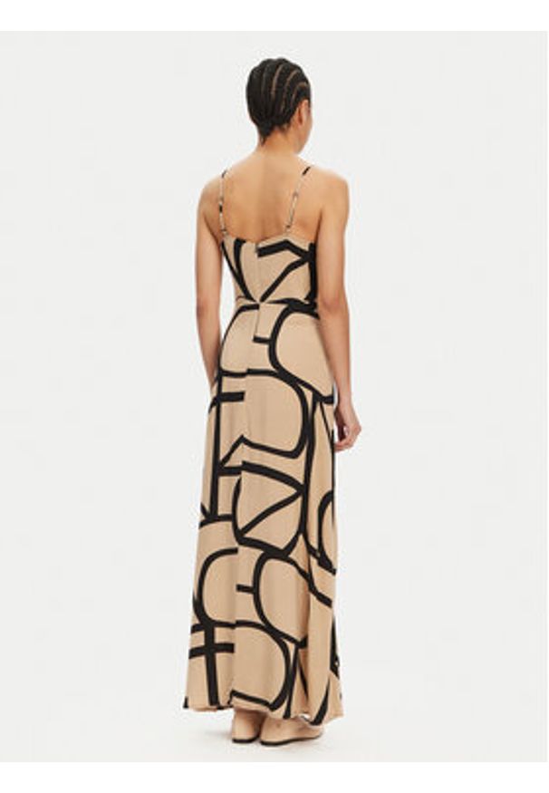 only - ONLY Sukienka letnia Nova 15317840 Beżowy Regular Fit. Kolor: beżowy. Materiał: wiskoza. Sezon: lato