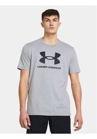 Under Armour T-Shirt Ua Sportstyle Logo Update Ss 1382911-035 Szary Loose Fit. Kolor: szary. Materiał: bawełna