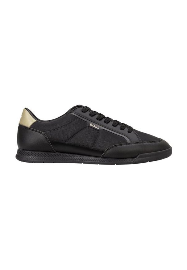 BOSS Sneakersy Nitan 50552879 Czarny. Kolor: czarny. Materiał: materiał